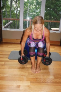 Day 11 Phase 1 Seated Bent Over Dumbell Flys - Pic 1 - 24 Day Challenge - Do Life Fit With Elaina
