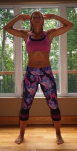 Knee Crunch Lift - Pic 1 - 24 Day Challenge - Do Life Fit With Elaina